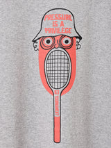 【2色展開】 プリント リンガーTシャツ「TENNIS」