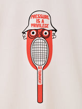 【2色展開】 プリント リンガーTシャツ「TENNIS」