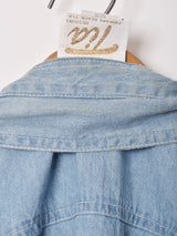 アメリカ製 刺繍入り 長袖デニムシャツ