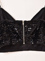 スパンコール ビスチェ