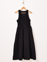 【2色展開】Meridian レース 切り替え ノースリーブワンピース