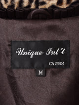 レオパード柄 フェイクファーコート