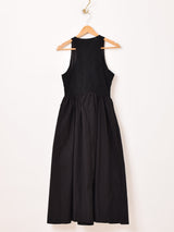 【2色展開】Meridian レース 切り替え ノースリーブワンピース