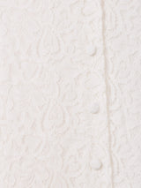 【2色展開】Meridian レース 切り替え ノースリーブワンピース