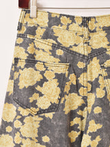 【2色展開】Elcamino 花柄 ワイドデニムパンツ