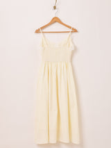 Meridian フロントレース 織柄 キャミソールワンピース