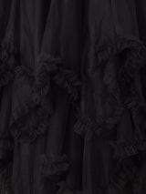 【3色展開】Meridian ラッフル アシンメトリー チュールスカート
