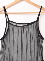 【2色展開】Emerald Motel ラインデザイン チュール キャミソールワンピース