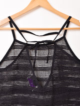 【2色展開】Emerald Motel ボーダー柄 レースキャミソールワンピース