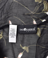 花柄 シアー スリーブレスワンピース