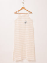 【2色展開】Emerald Motel ボーダー柄 レースキャミソールワンピース