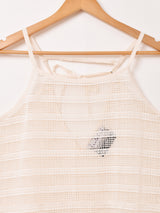 【2色展開】Emerald Motel ボーダー柄 レースキャミソールワンピース