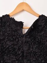 【3色展開】Meridian ローズ ノースリーブトップス