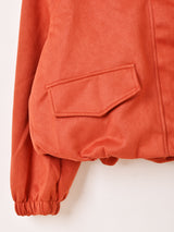 【2色展開】Elcamino フェイクスエード ショートブルゾン