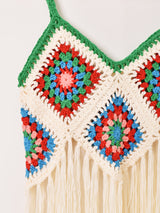 Elcamino グラニー フリンジ キャミソール