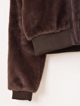 【2色展開】Meridian フェイクファー ショートブルゾン