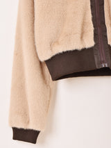 【2色展開】Meridian フェイクファー ショートブルゾン