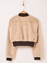 【2色展開】Meridian フェイクファー ショートブルゾン