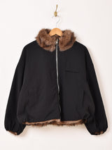 Meridian リバーシブル フェイクファー ブルゾン