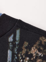 90's Made in USA ヘンリーネック アニマル スウェットシャツ