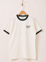【2色展開】 プリント リンガーTシャツ「8BALL TAVERN」
