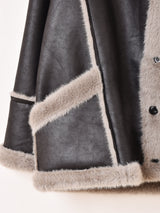 【3色展開】Meridian フェイクムートン ジャケット