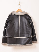 【3色展開】Meridian フェイクムートン ジャケット