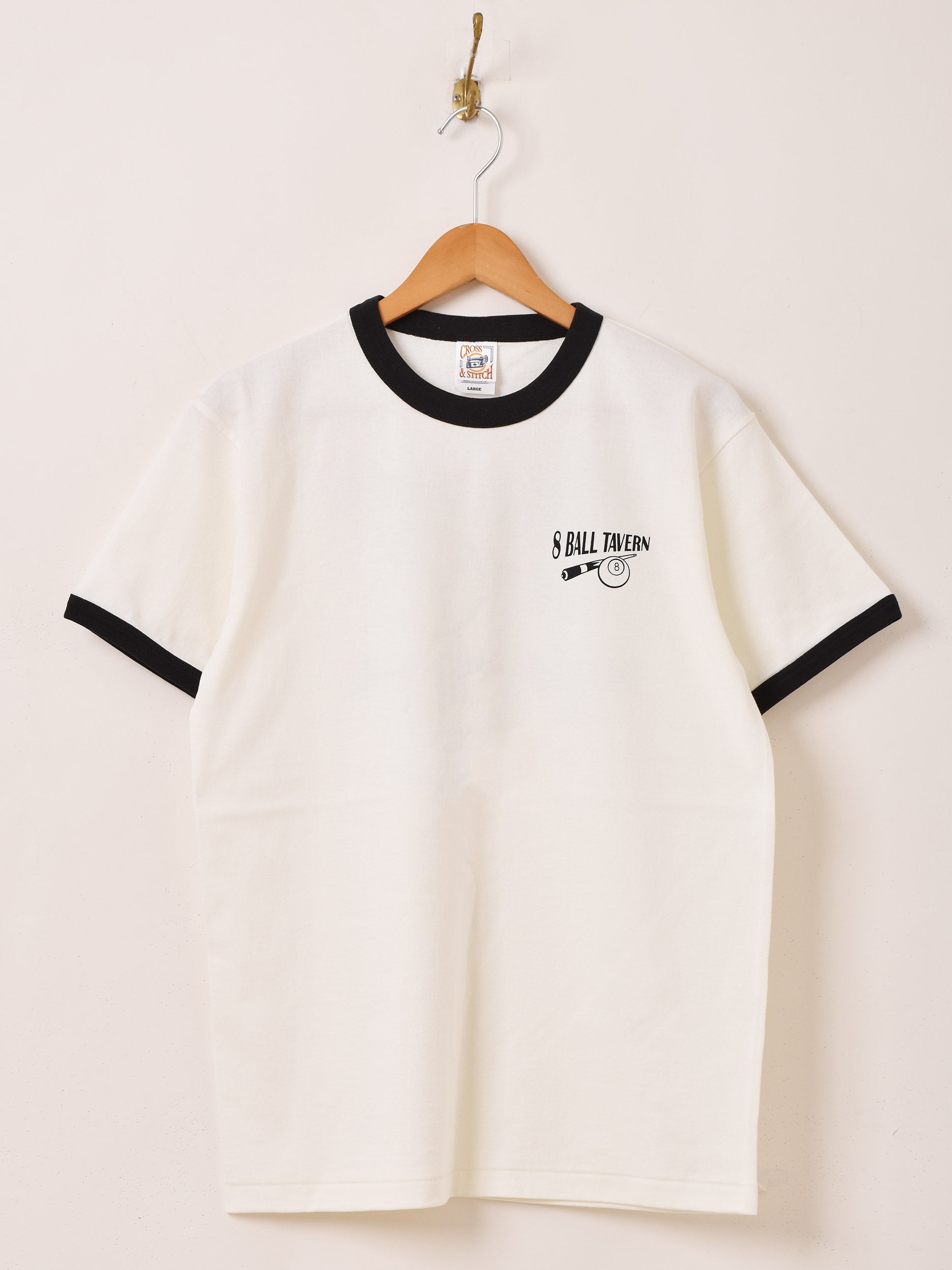 2色展開】 プリント リンガーTシャツ「8BALL TAVERN」 – 古着屋Top of