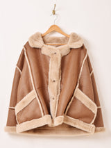 【3色展開】Meridian フェイクムートン ジャケット