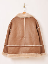 【3色展開】Meridian フェイクムートン ジャケット