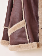 【3色展開】Meridian フェイクムートン ジャケット