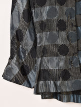 ボーダー ドット ジャケット