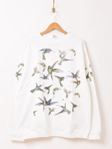 90's Made in USA バードプリント スウェットシャツ