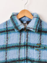 【2色展開】Backers 中綿入り ブラッシュドチェック ワークジャケット