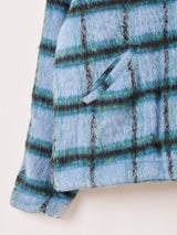 【2色展開】Backers 中綿入り ブラッシュドチェック ワークジャケット