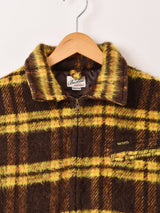 【2色展開】Backers 中綿入り ブラッシュドチェック ワークジャケット