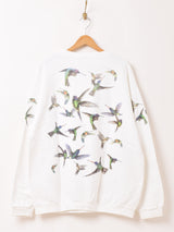 90's Made in USA バードプリント スウェットシャツ