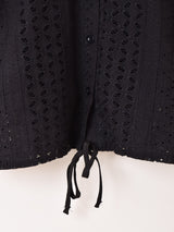 【2色展開】Meridian カットワークレース ノースリーブシャツ