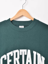 【2色展開】 刺繍 スウェットシャツ【CERTAIN】