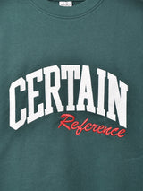 【2色展開】 刺繍 スウェットシャツ【CERTAIN】