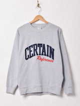 【2色展開】 刺繍 スウェットシャツ【CERTAIN】