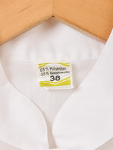 レース フリル 半袖 ホワイトブラウス