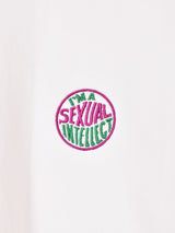 ワンポイント刺繍 スウェットシャツ「I'M SEXUAL INTELLECT」