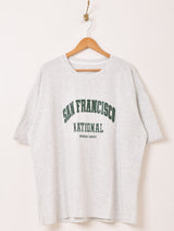 【2色展開】 刺繍入り ビッグTシャツ「SAN FRANCISCO」