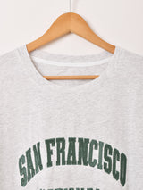 【2色展開】 刺繍入り ビッグTシャツ「SAN FRANCISCO」