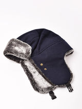 【7色展開】ウール混 フライトキャップ