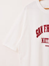 【2色展開】 刺繍入り ビッグTシャツ「SAN FRANCISCO」