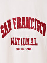 【2色展開】 刺繍入り ビッグTシャツ「SAN FRANCISCO」