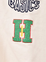 レタードデザイン スウェットカーディガン