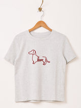 ダックスフント 刺繍 Tシャツ